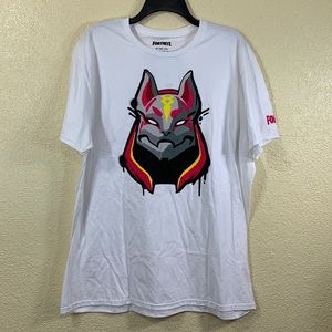 Fortnite White Men's Tee T-shirt 2X NWT